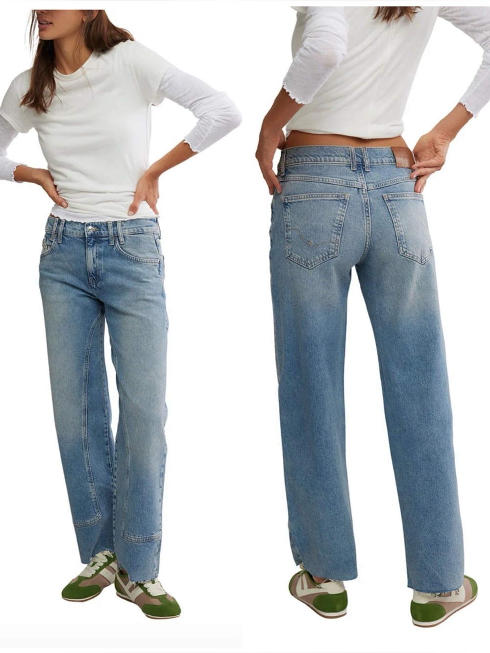 We The Free x Free People Risk Taker Straight Stretch Jean - Picture 14 of 15